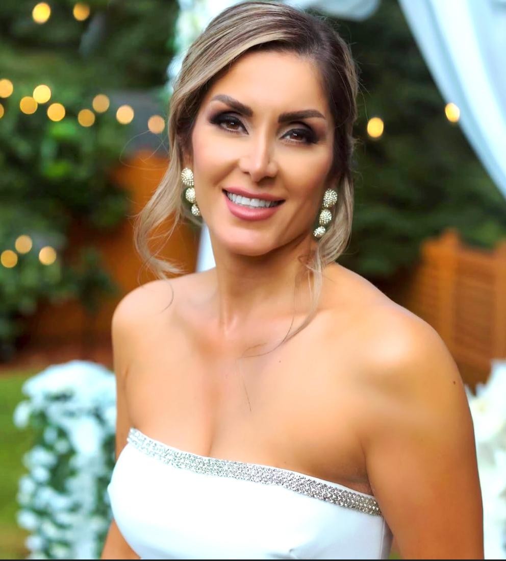 Elegant facial treatment and skincare results